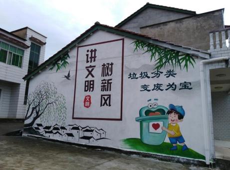 宁乡墙绘是现在流行的墙体广告